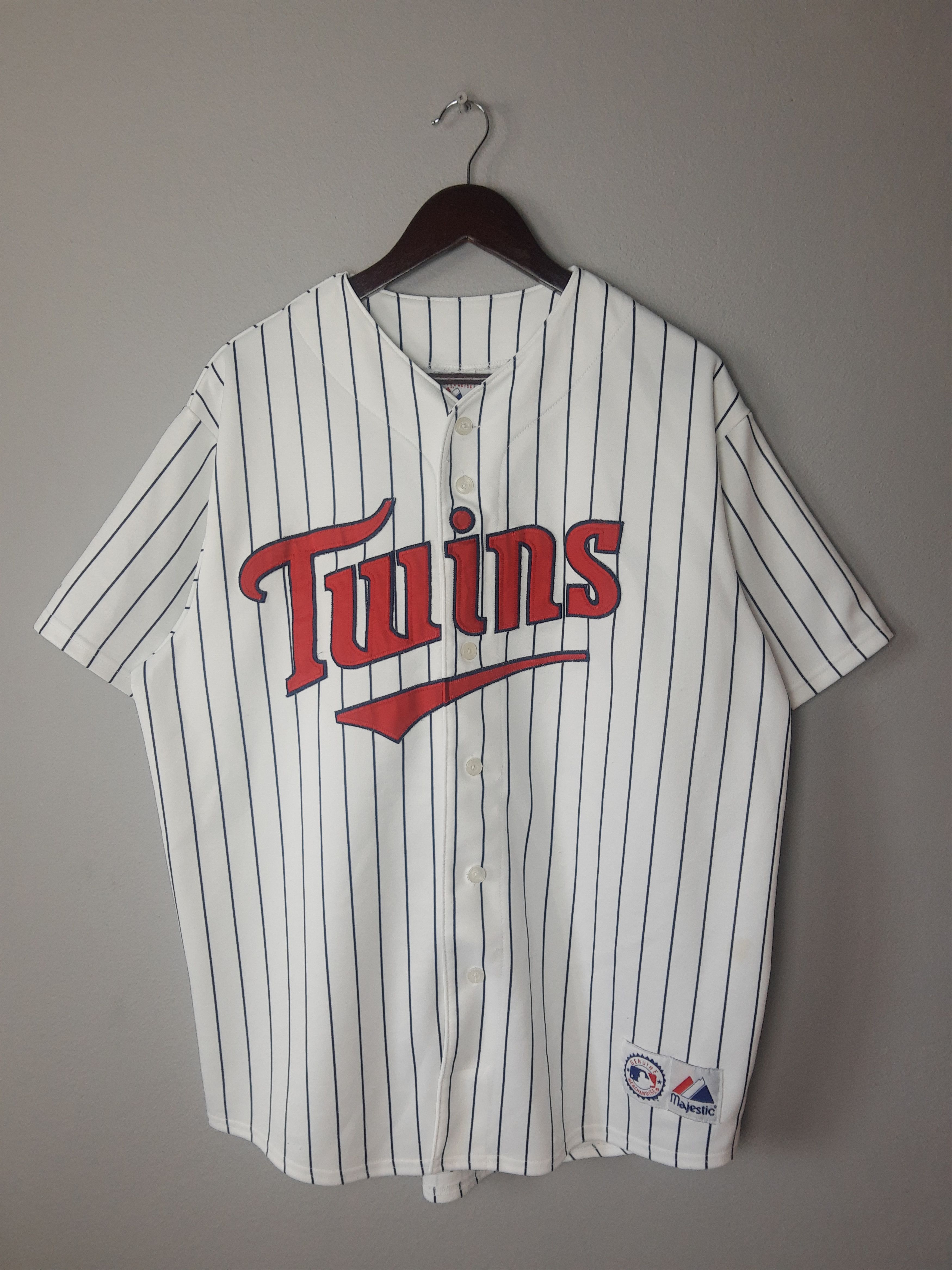 Vintage Clothing Youth Majestic Minnesota Twins Jersey Medium / 35G21