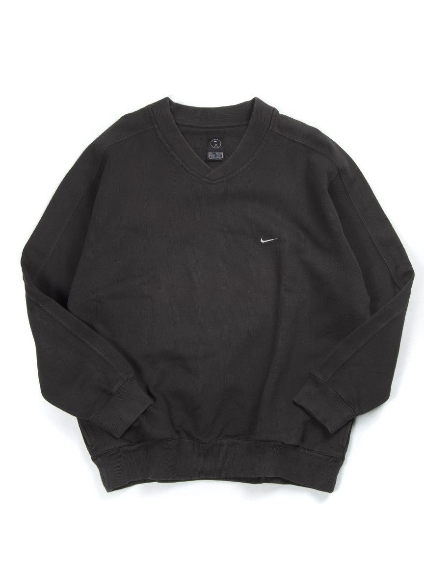 Nike × Nike ACG × Vintage Nike Vintage 90's Golf V-neck Swoosh Sweatshirt Pullover Size US L / EU 52-54 / 3 - 1 Thumbnail