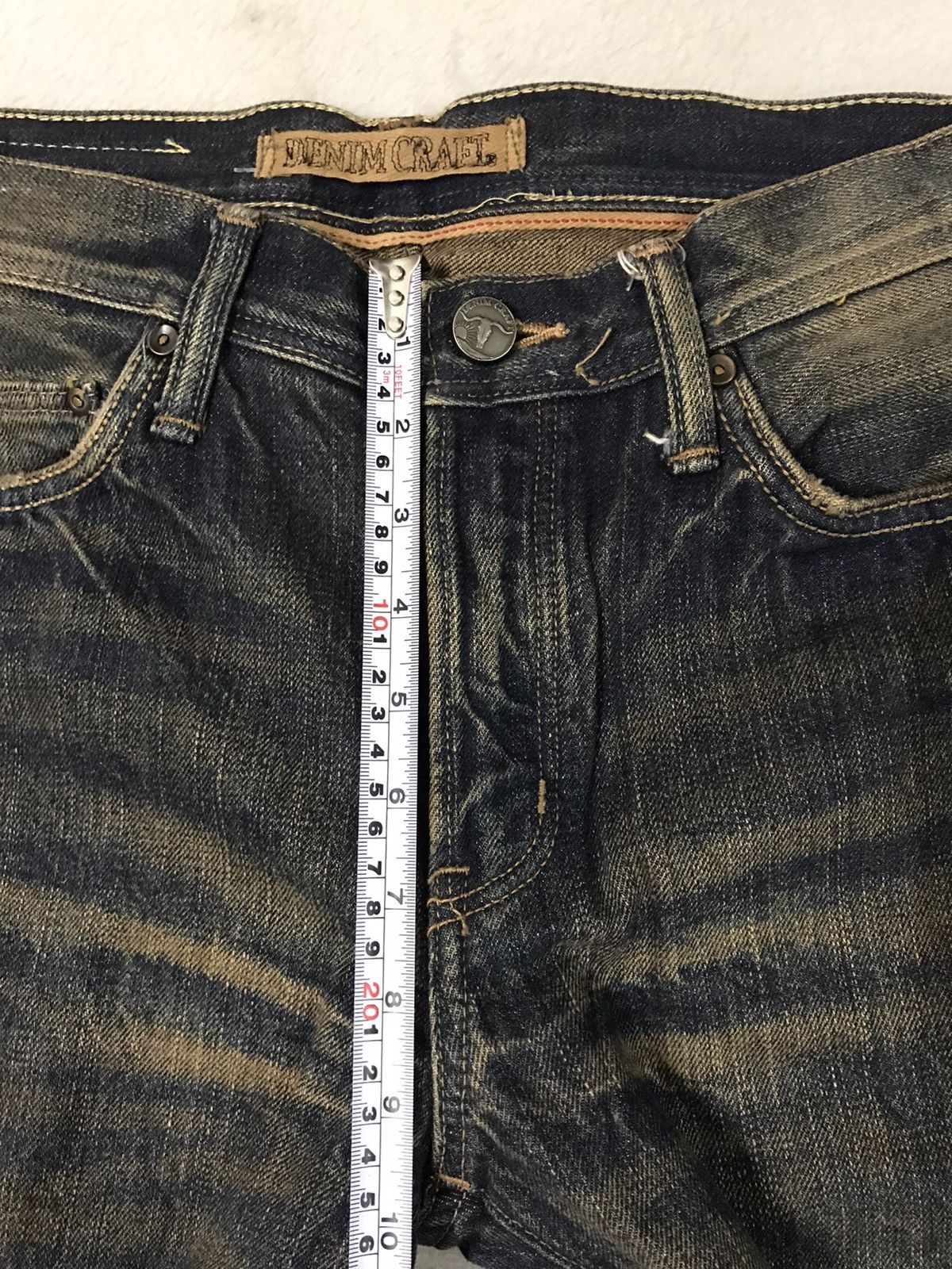 Designer × Japanese Brand Denim Crarf Selvedge Jeans Nice Deisgn Size US 31 - 12 Thumbnail
