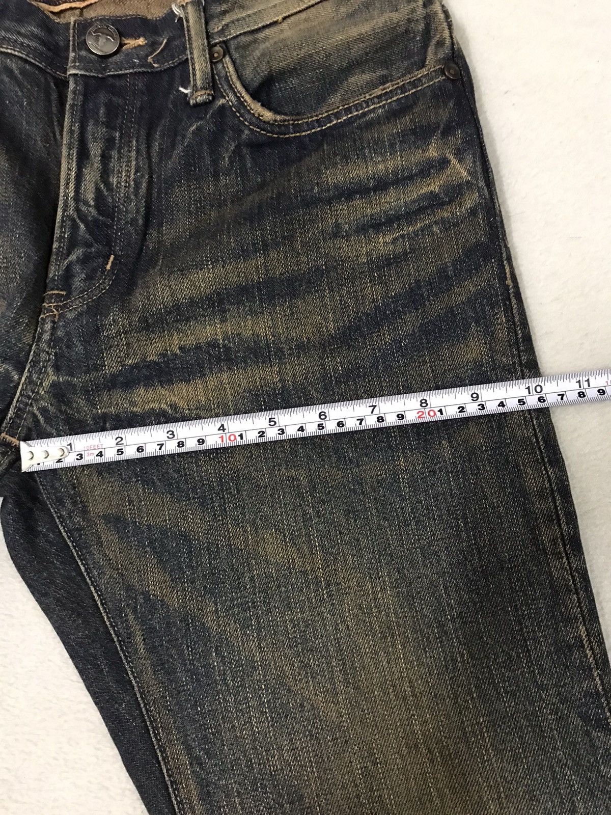 Designer × Japanese Brand Denim Crarf Selvedge Jeans Nice Deisgn Size US 31 - 17 Thumbnail