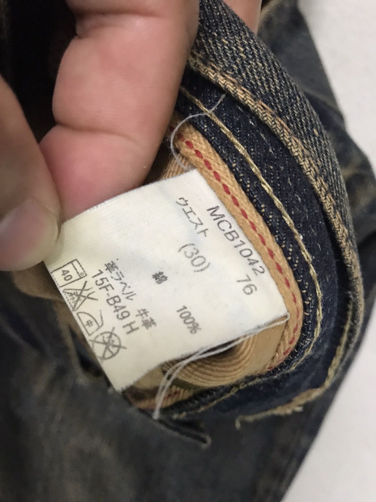 Designer × Japanese Brand Denim Crarf Selvedge Jeans Nice Deisgn Size US 31 - 8 Thumbnail