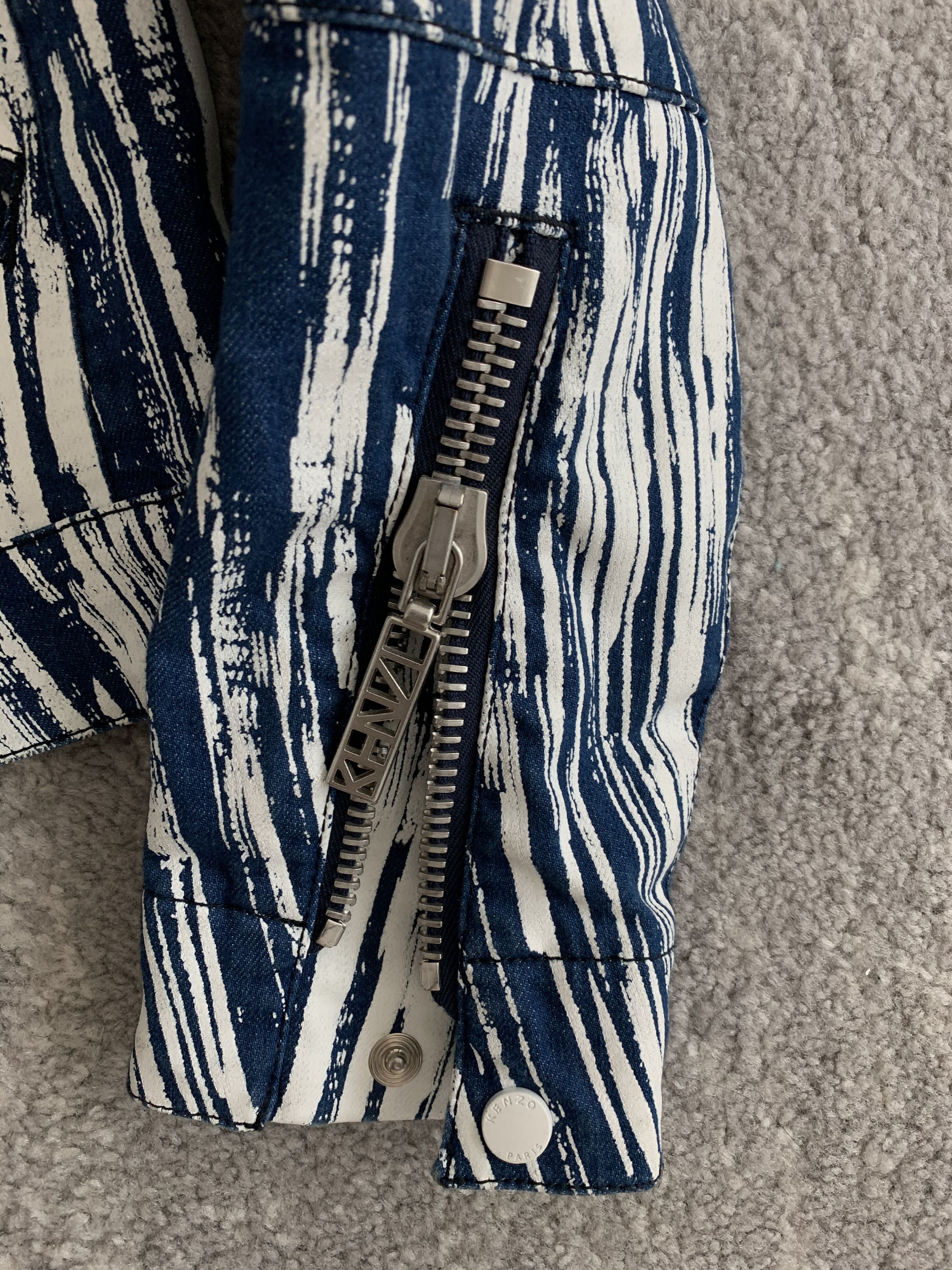 Kenzo Kenzo Denim Biker Jacket Size US S / EU 44-46 / 1 - 3 Thumbnail