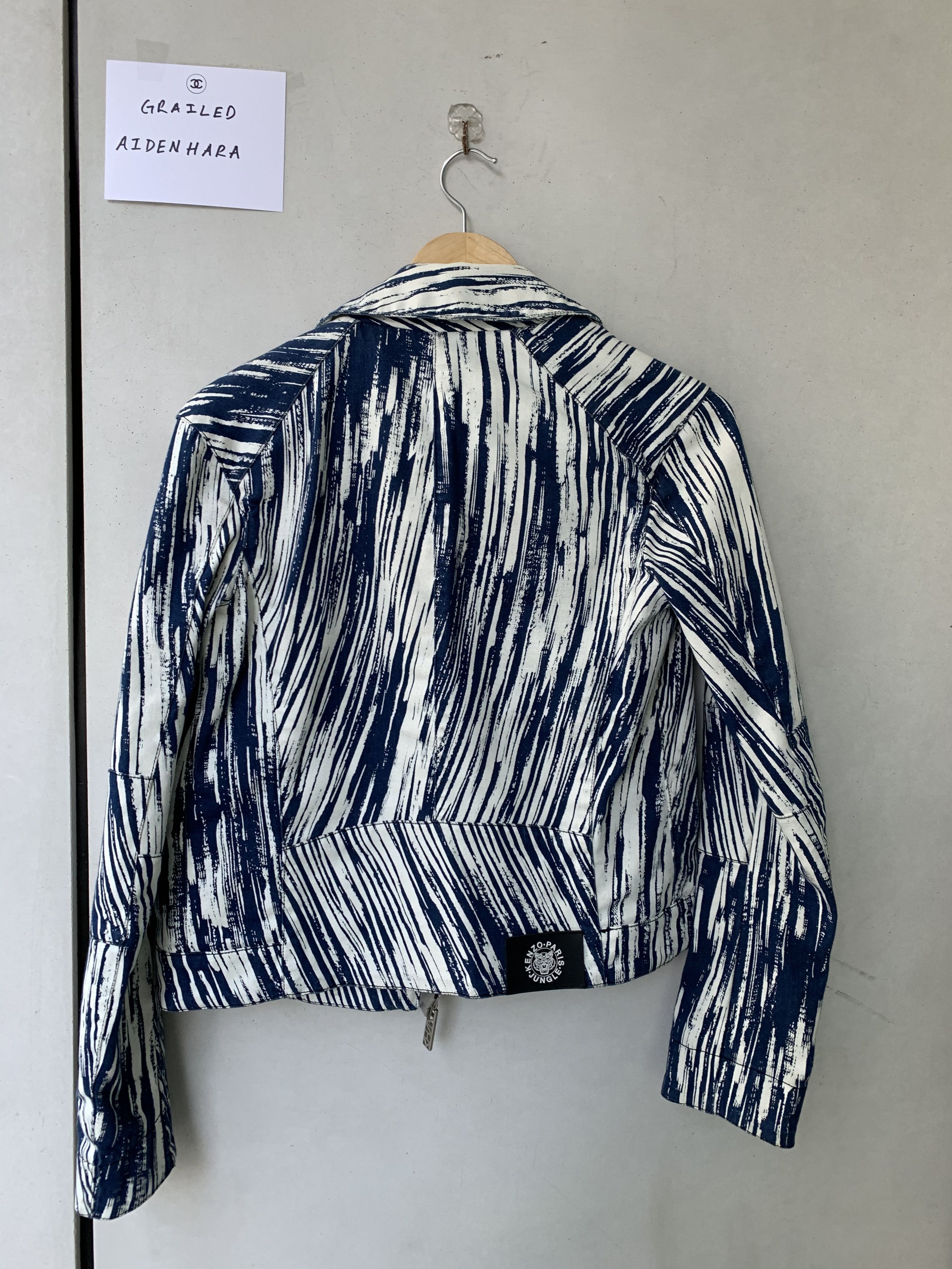 Kenzo Kenzo Denim Biker Jacket Size US S / EU 44-46 / 1 - 2 Thumbnail