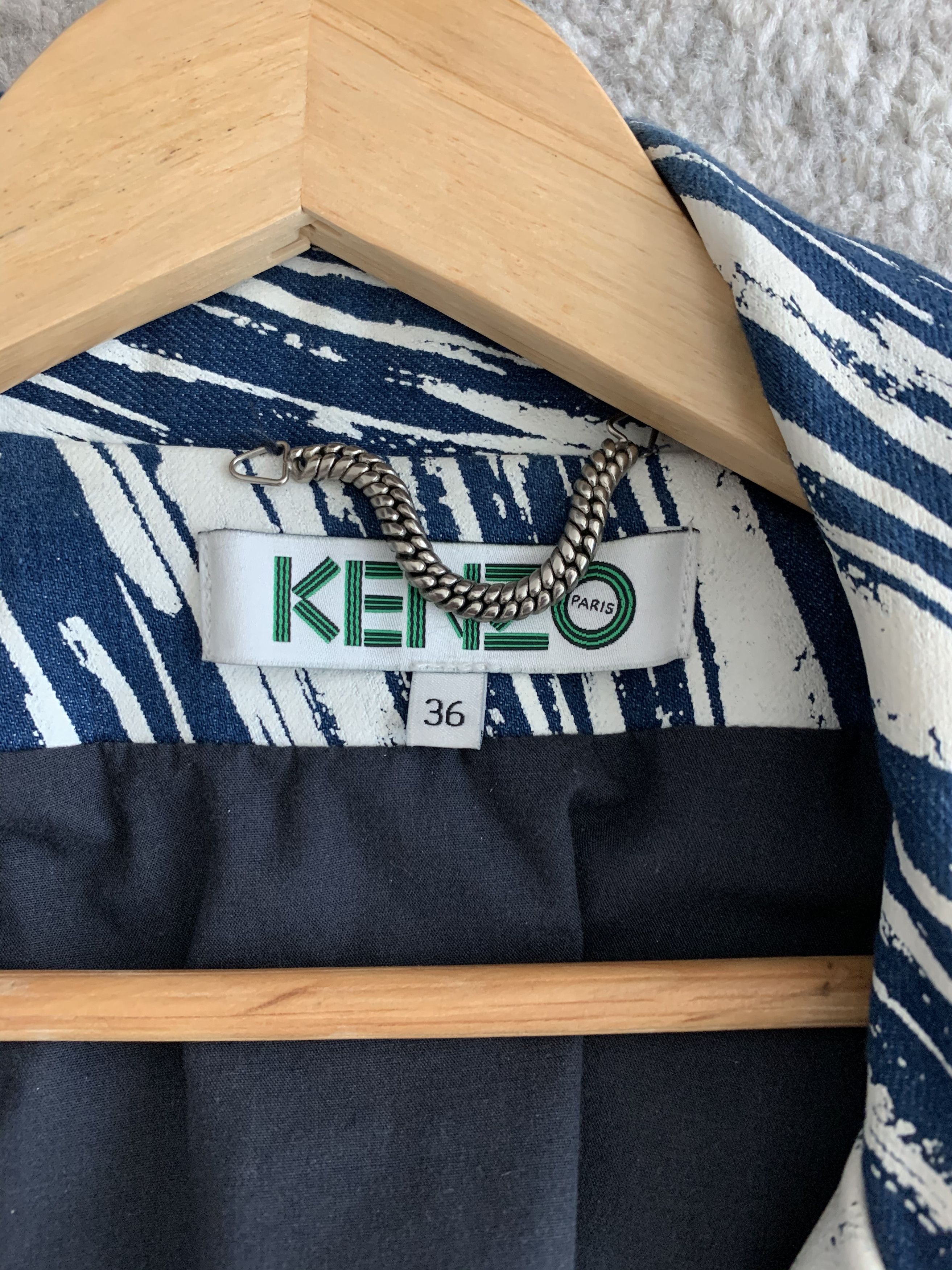 Kenzo Kenzo Denim Biker Jacket Size US S / EU 44-46 / 1 - 4 Thumbnail