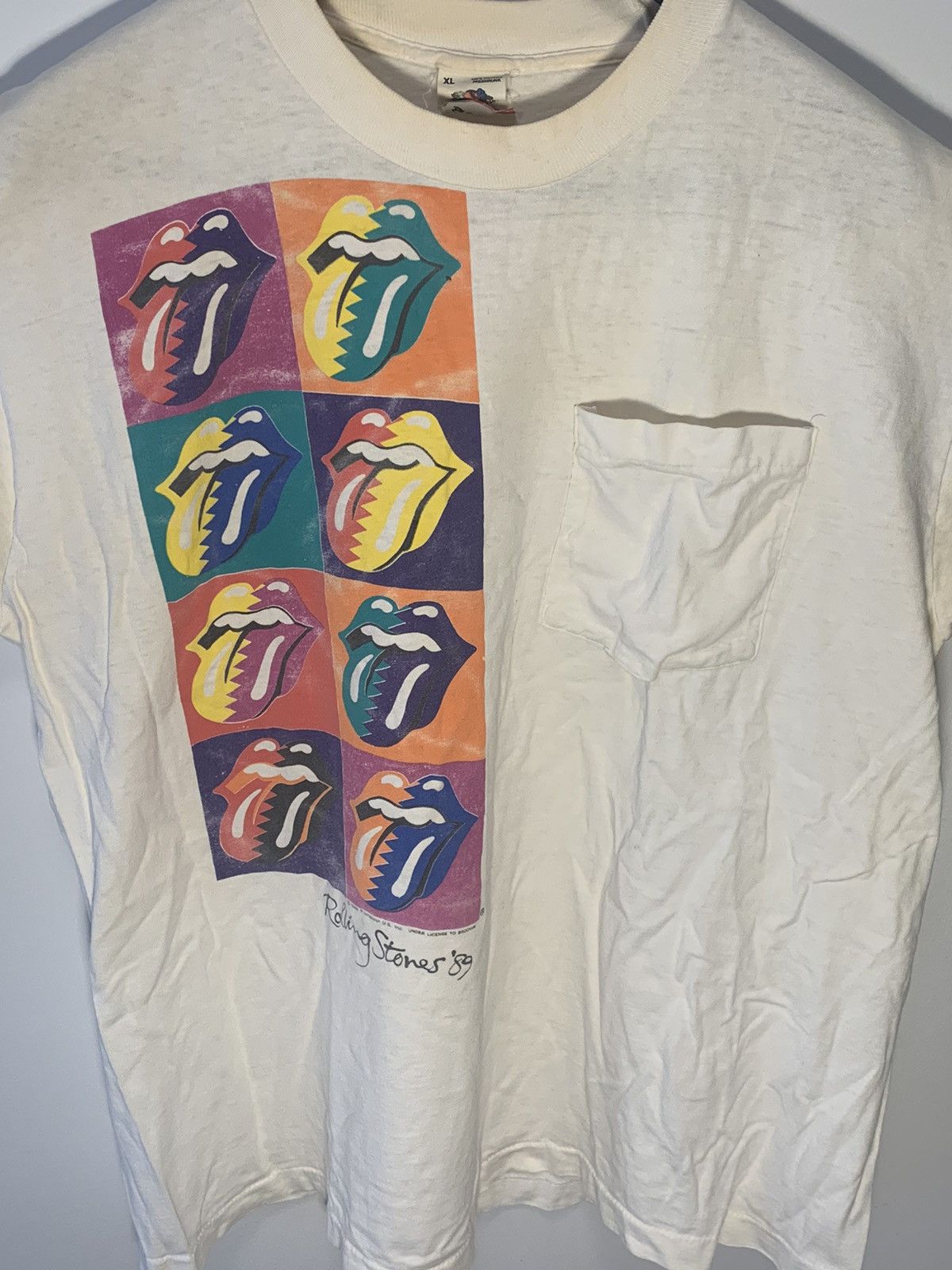 Band Tees × The Rolling Stones × Vintage Vintage Rolling Stones 1989 Concert T Shirts Size US XL / EU 56 / 4 - 1 Thumbnail