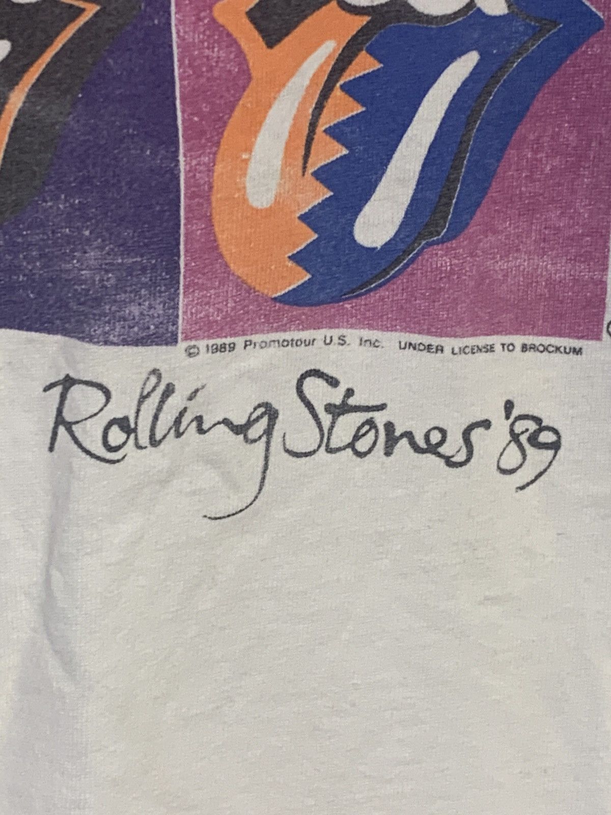 Band Tees × The Rolling Stones × Vintage Vintage Rolling Stones 1989 Concert T Shirts Size US XL / EU 56 / 4 - 3 Thumbnail