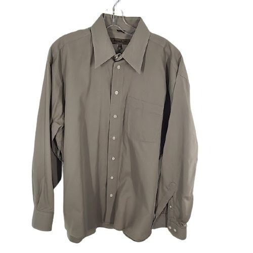 Kenneth Cole Kenneth Cole Gray Long Sleeve Collared Dress Shirt | Grailed