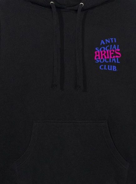 Anti Social Social Club DS Blue ASSC Pink Aries Black Hoodie BAPE KITH KAWS Vlone Size US M / EU 48-50 / 2 - 5 Thumbnail