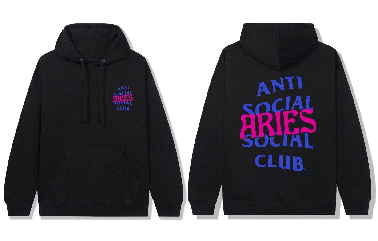 Anti Social Social Club DS Blue ASSC Pink Aries Black Hoodie BAPE KITH KAWS Vlone Size US M / EU 48-50 / 2 - 6 Thumbnail