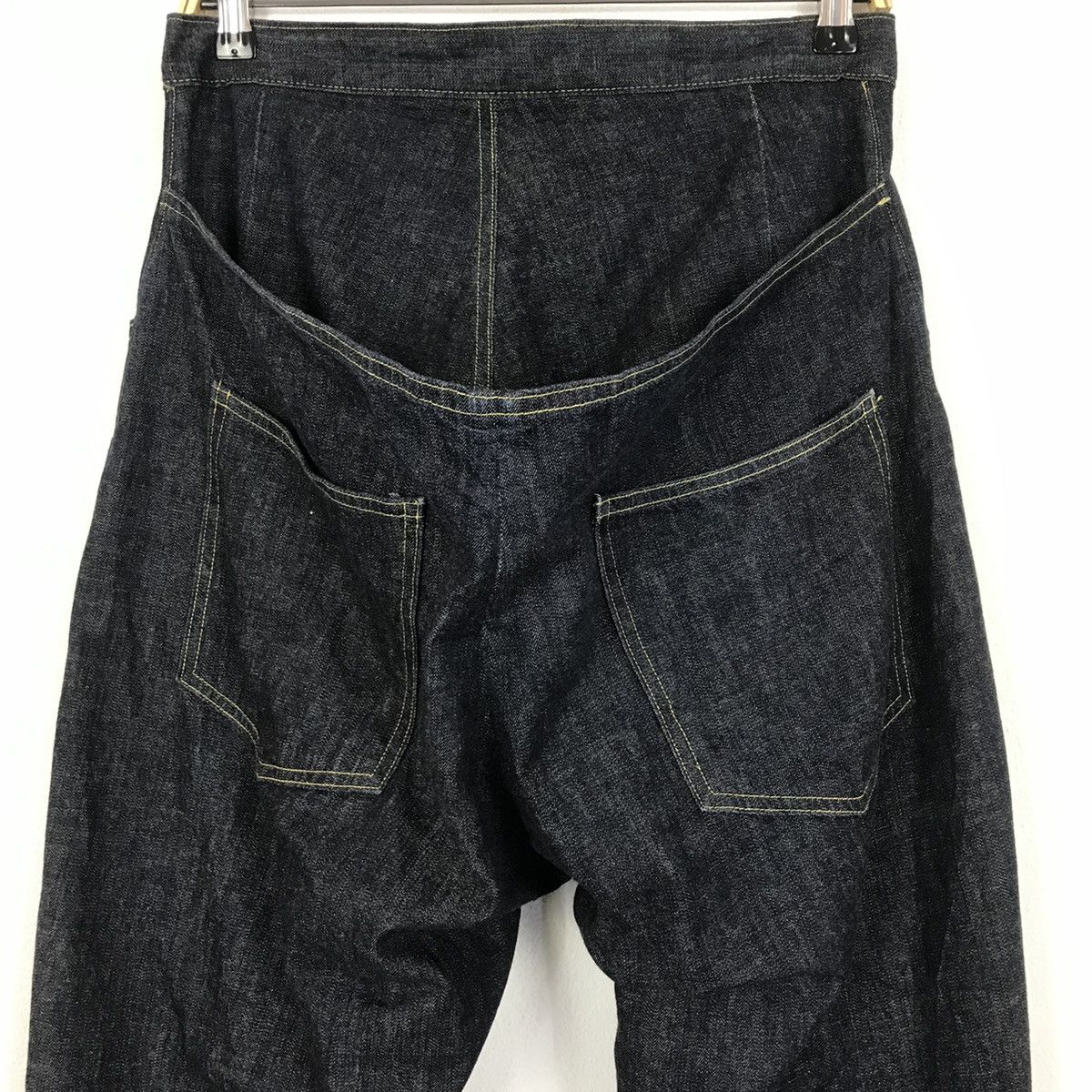 Japanese Brand × Kapital × Vintage 💣KAPITAL BLUE HANDS Style Design Buggy Jeans Size US 32 / EU 48 - 7 Thumbnail