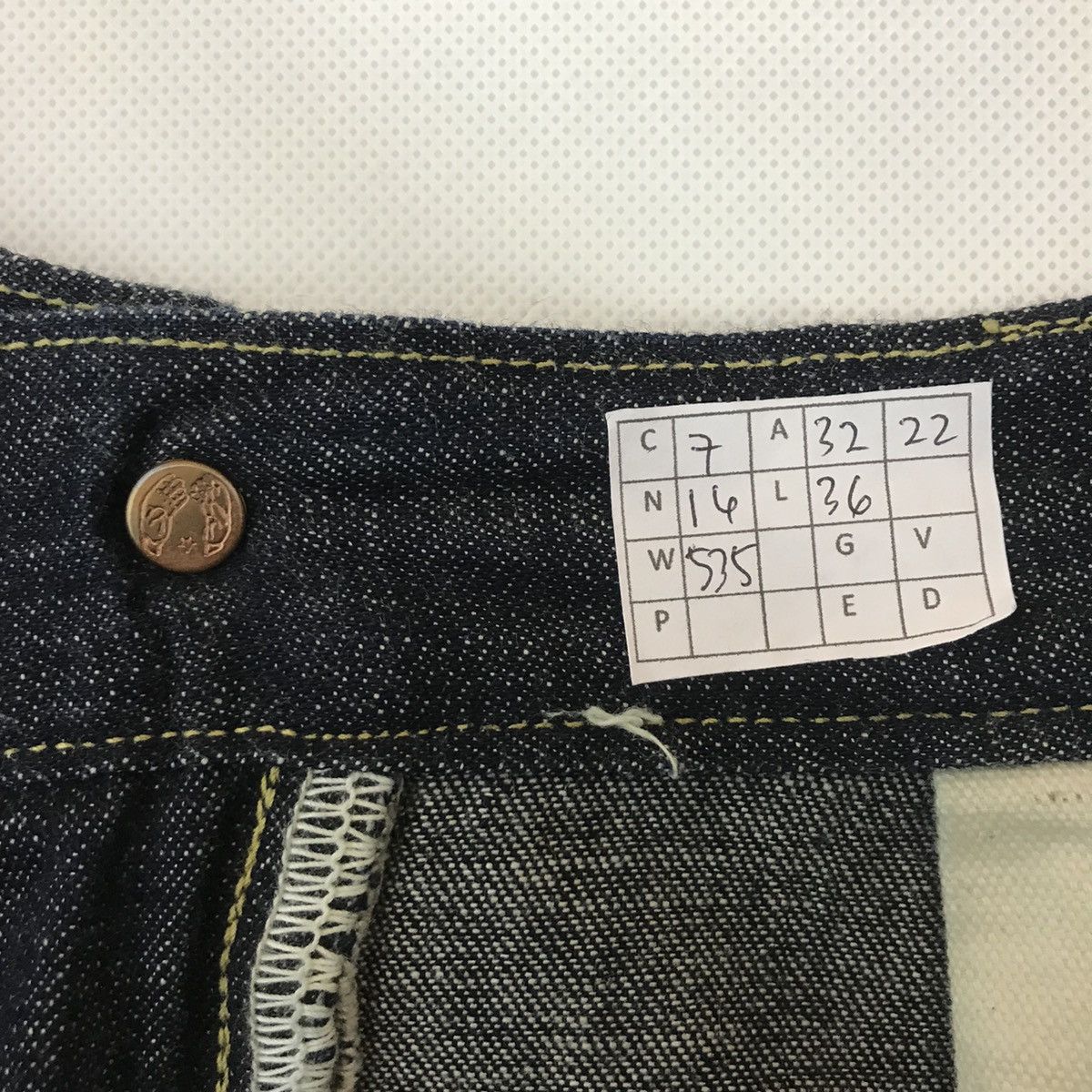 Japanese Brand × Kapital × Vintage 💣KAPITAL BLUE HANDS Style Design Buggy Jeans Size US 32 / EU 48 - 9 Thumbnail