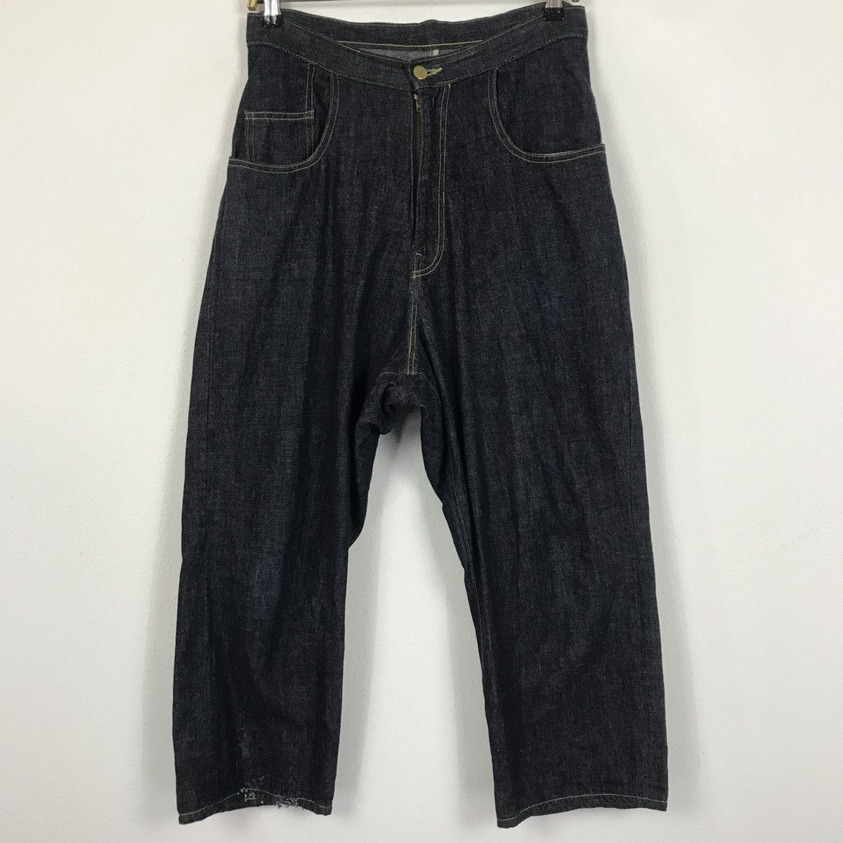 Japanese Brand × Kapital × Vintage 💣KAPITAL BLUE HANDS Style Design Buggy Jeans Size US 32 / EU 48 - 2 Thumbnail