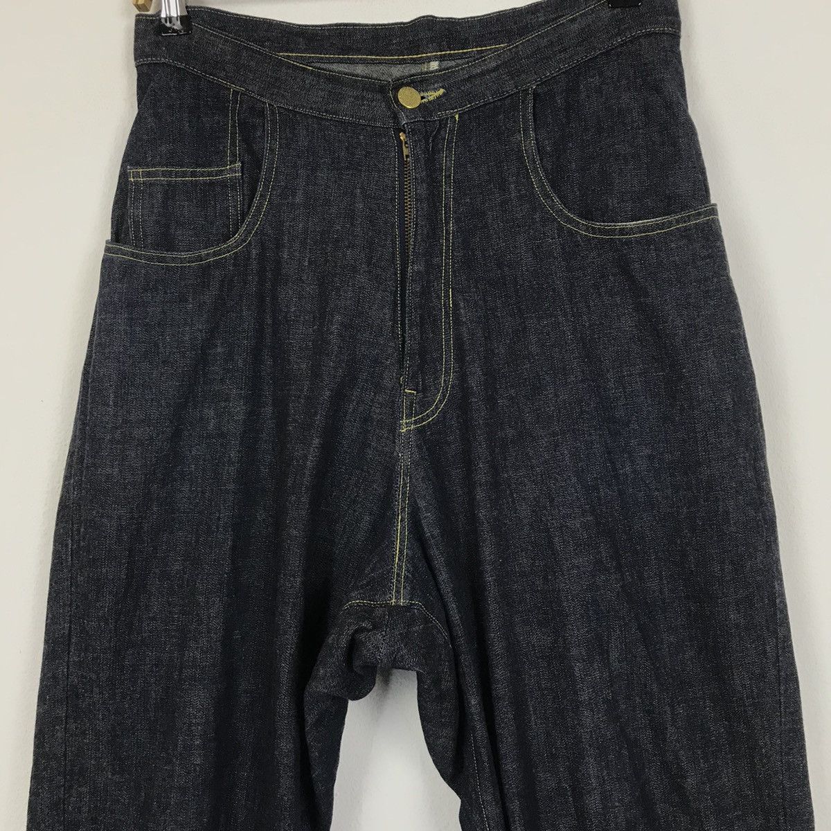 Japanese Brand × Kapital × Vintage 💣KAPITAL BLUE HANDS Style Design Buggy Jeans Size US 32 / EU 48 - 3 Thumbnail