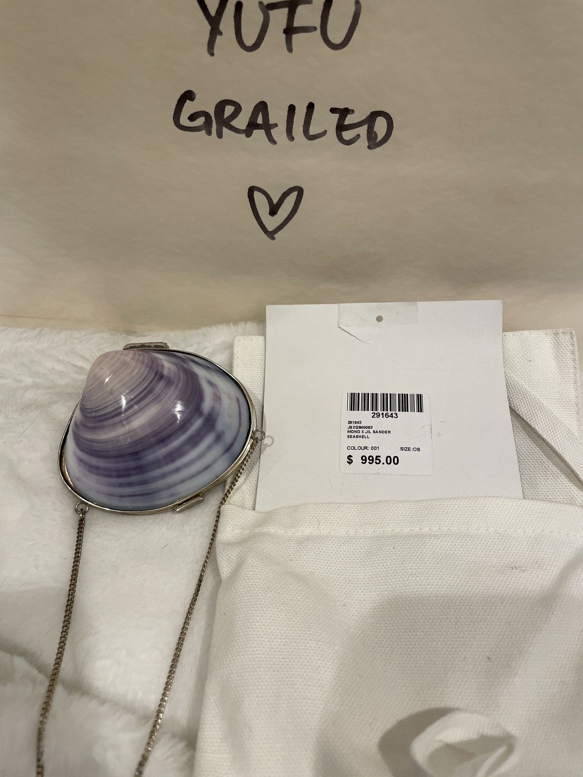 Jil sander shell bag hotsell