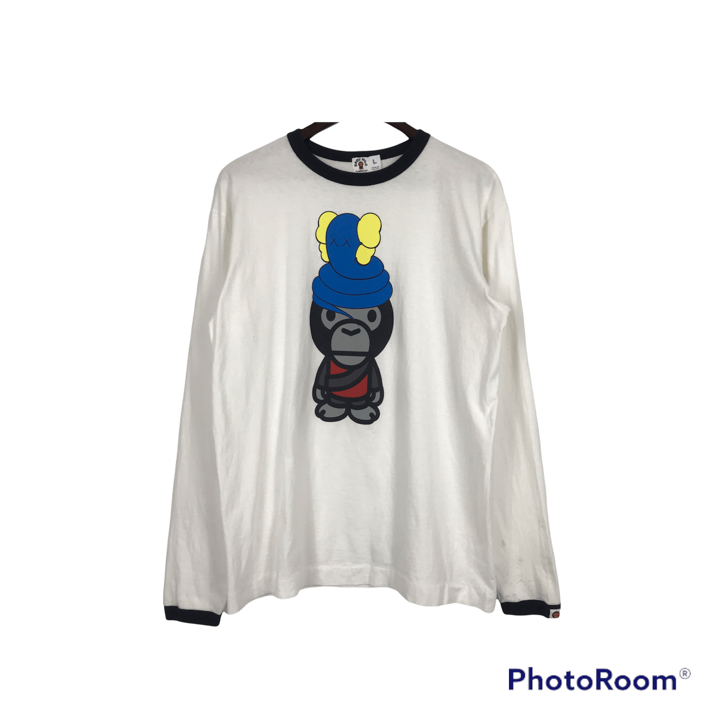 Bape × Kaws Vtg BABY MILO by BAPE x KAWS Design T-shirt | Grailed