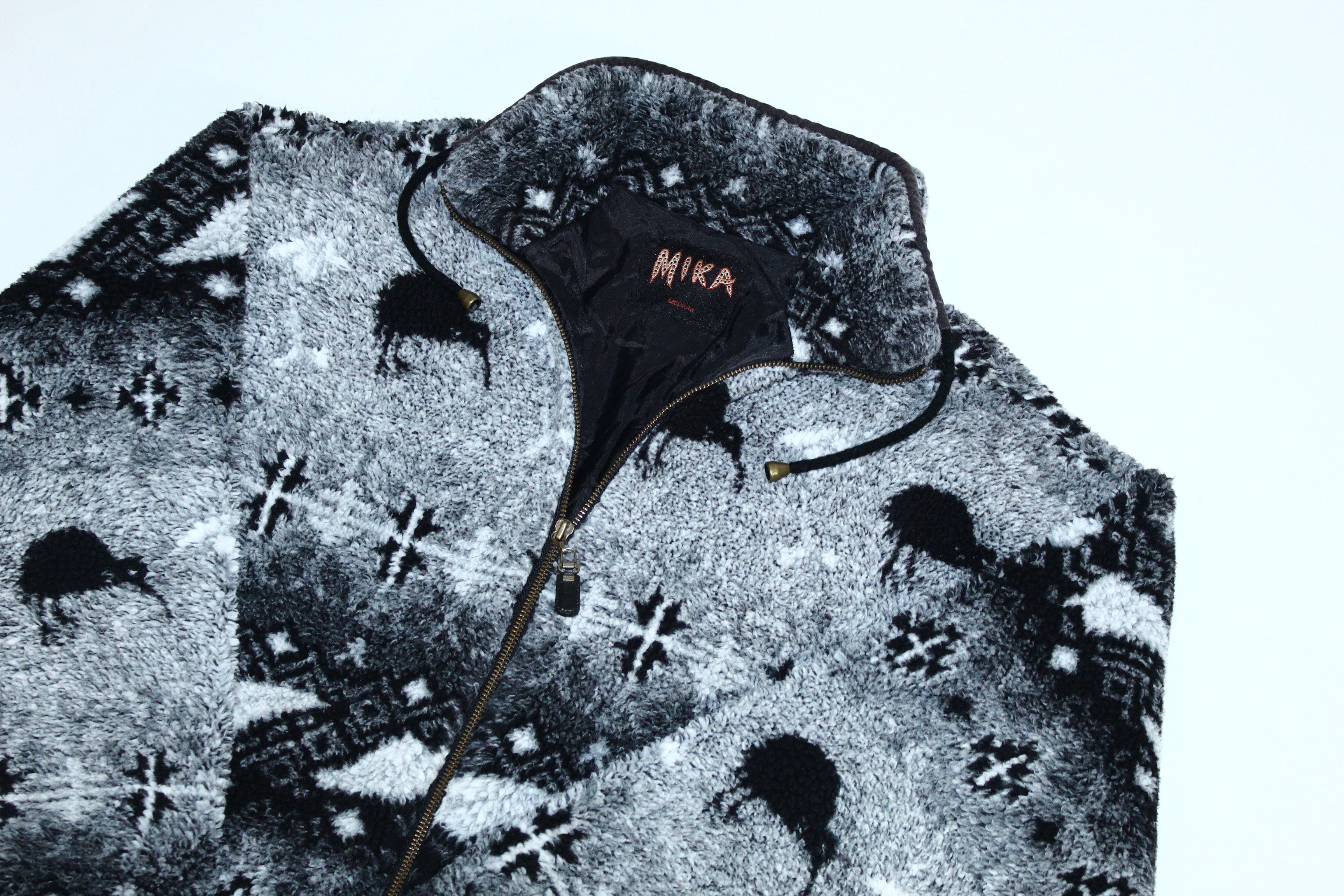 Canterbury of New Zealand 🔥90's MIKA New Zealand Kiwi Printed Full Zip Fleece Jacket Size US M / EU 48-50 / 2 - 5 Thumbnail