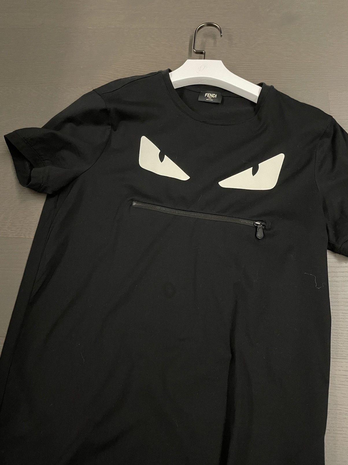 fendi Tシャツ Fendi Fendi Monster Eyes Zip T Shirt | Grailed