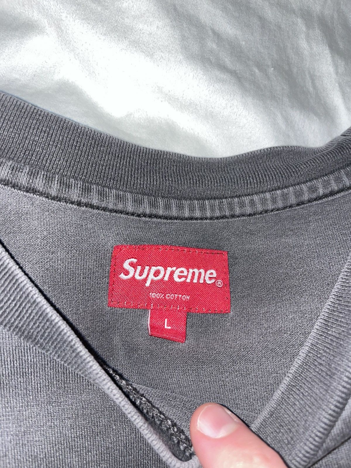 Supreme Supreme Overdyed Logo Tee T Shirt SS19 Box Logo Grailed