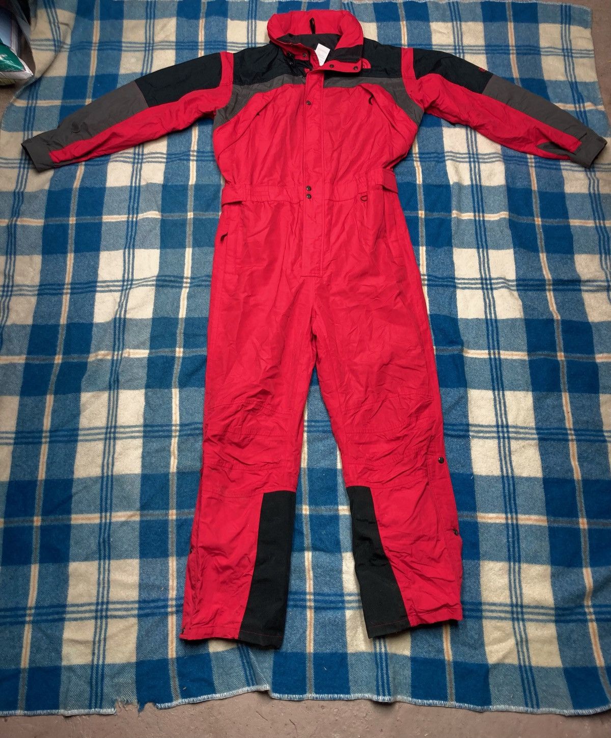Vintage The North Face Extreme Gear One Piece Ski Bib snowsuit mens