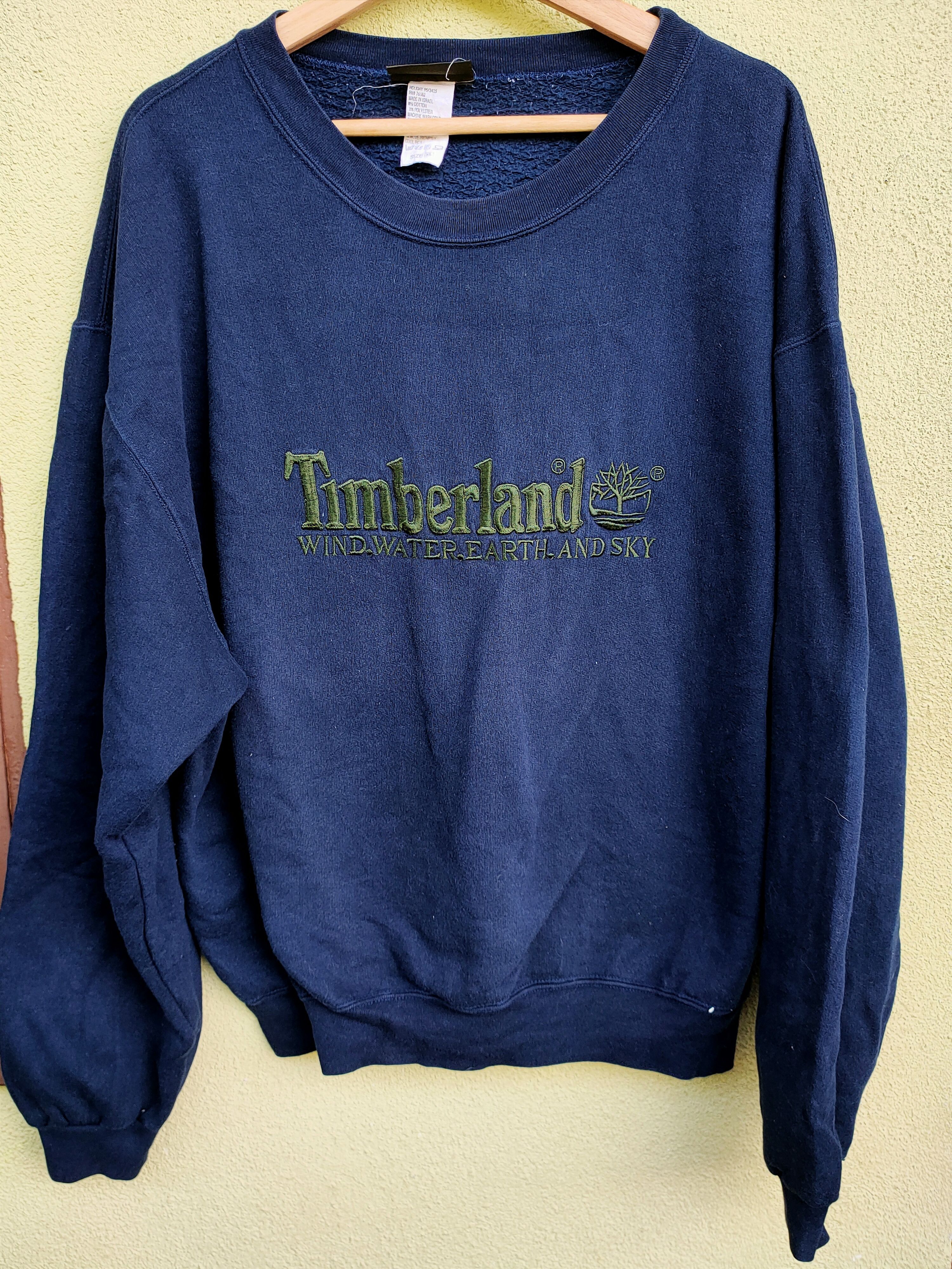 Timberland weathergear sweater Spellout embroidery logo XL