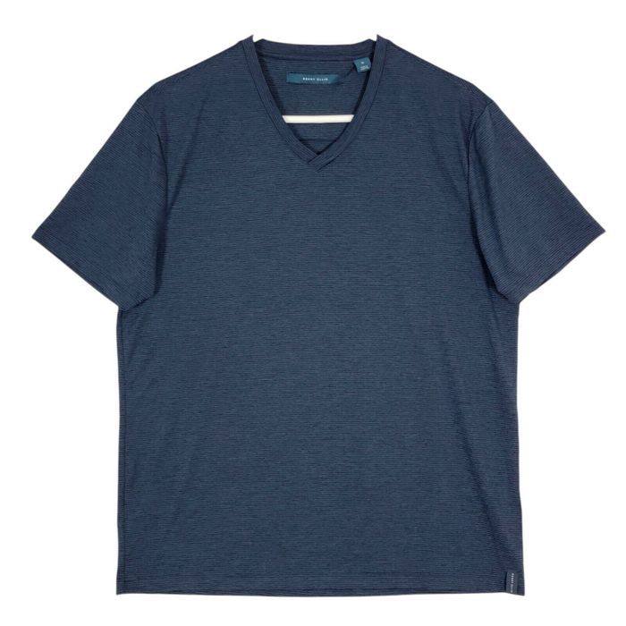 Perry Ellis Perry Ellis T-Shirt Striped Short Sleeve V-Neck | Grailed