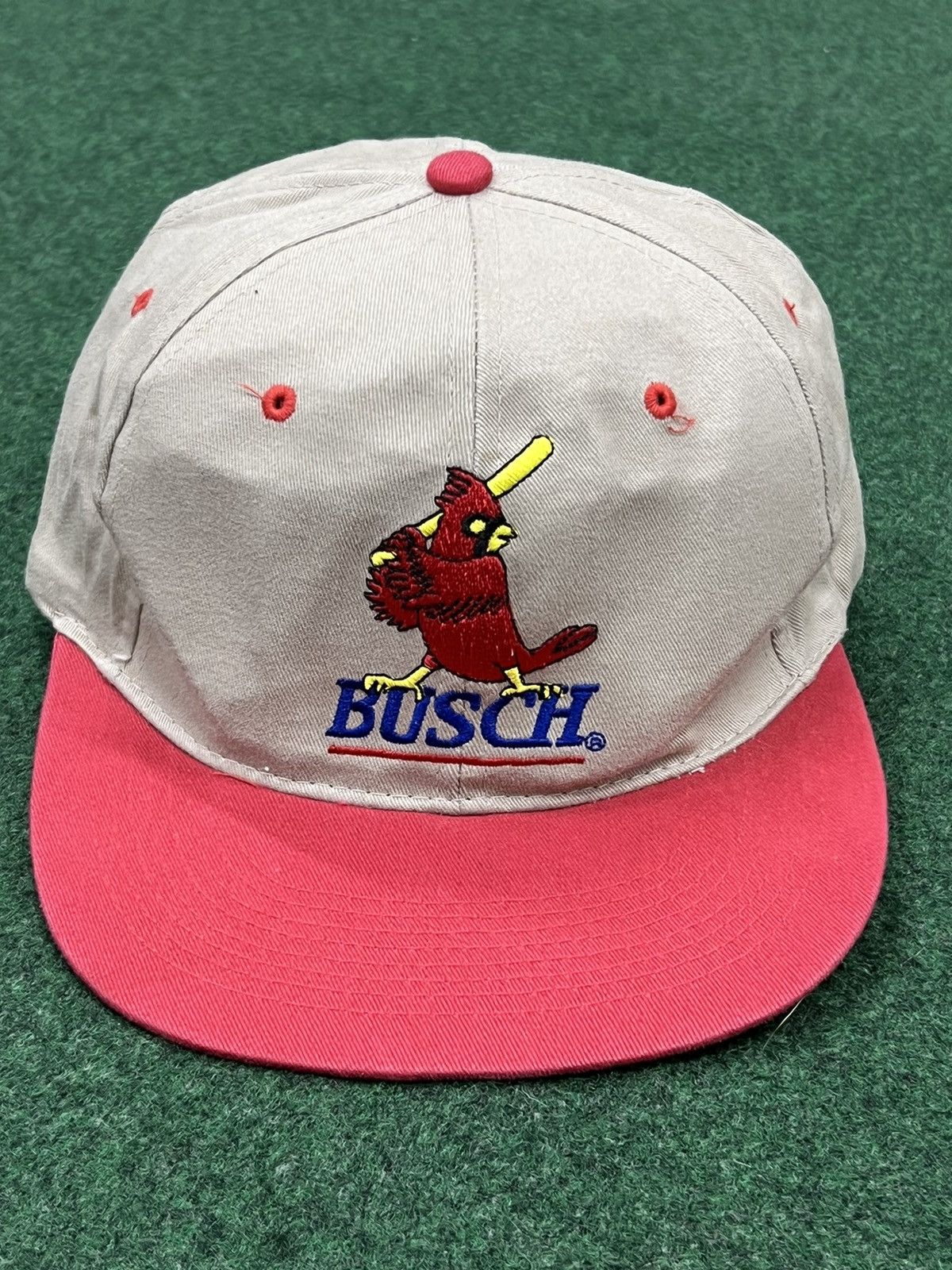 MLB × Vintage 90s Busch Beer St Louis Cardinals Two Tone Snap Back Hat ...