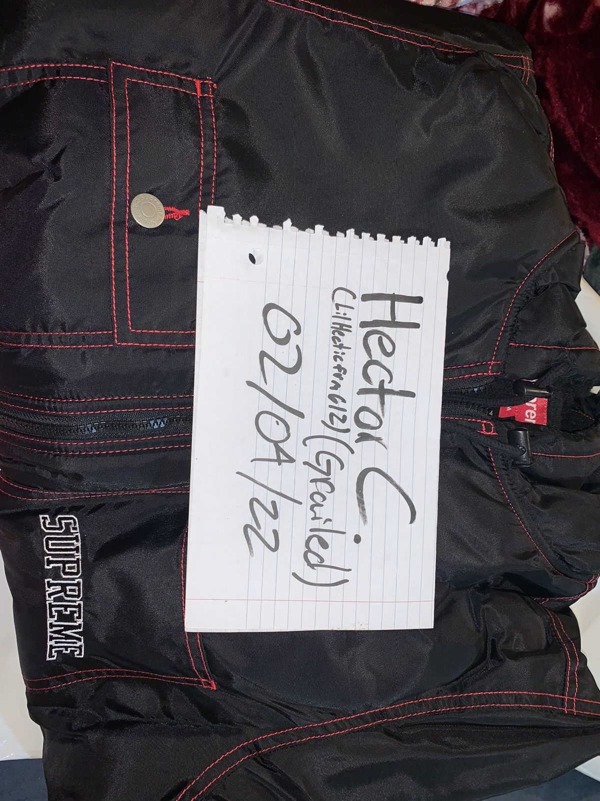 ジャケット・アウター Supreme Sherpa Lined Nylon Zip Up Jacket Supreme Sherpa Lined Nylon Zip Up Jacket (FW18) - $178