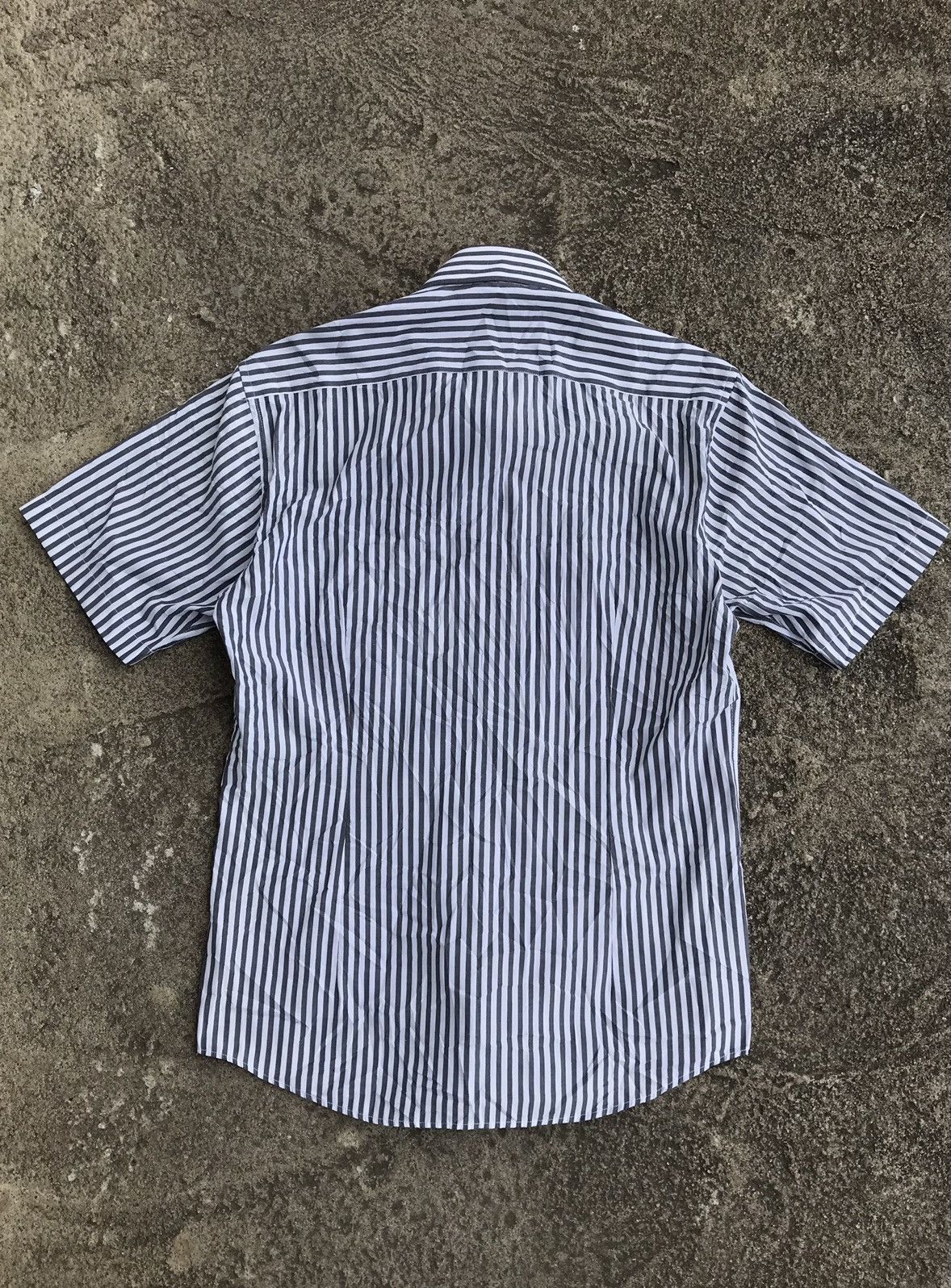 Balenciaga × Vintage Vintage Balenciaga Bling Shine Stripe Button Shirt Size US M / EU 48-50 / 2 - 5 Thumbnail