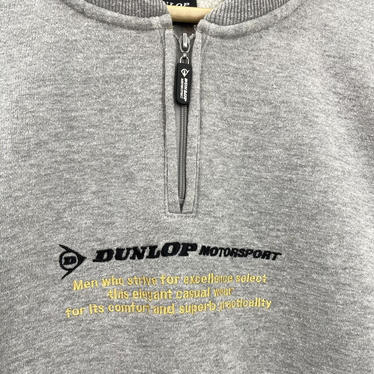 Dunlop × Japanese Brand × Vintage Vtg Dunlop Embroidered Big Logo Halfzip Sweatshirt Size L Size US L / EU 52-54 / 3 - 5 Thumbnail