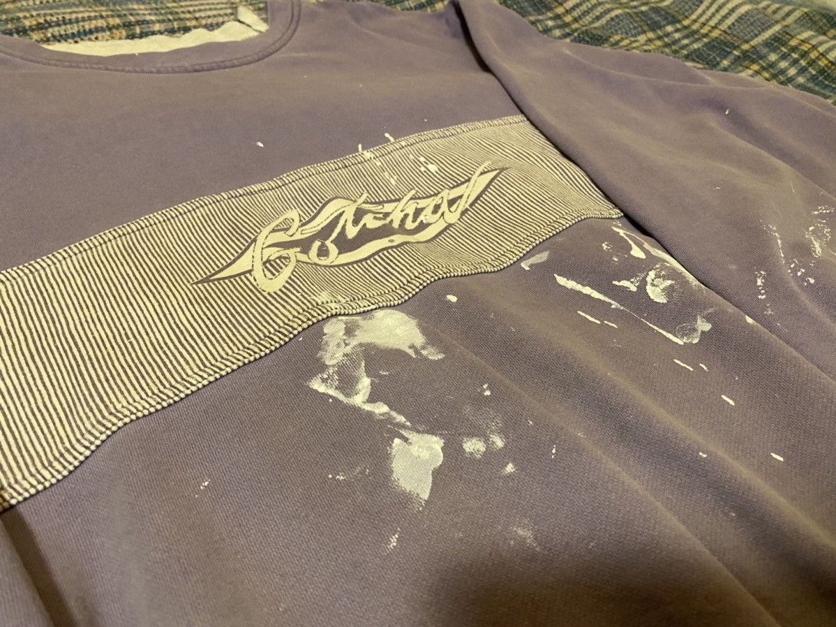 Gotcha Vintage Surf Gotcha Paint Splatter Purple Pin Crew Mock Size US L / EU 52-54 / 3 - 2 Thumbnail