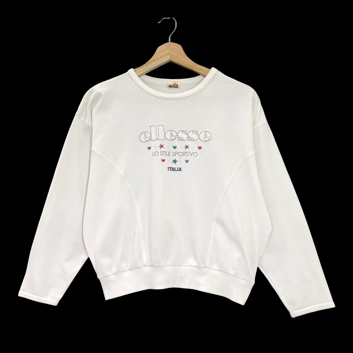 Ellesse × Japanese Brand × Vintage 90’s Ellesse Big Logo Embroidered Crewneck Sweatshirt Size M Size US M / EU 48-50 / 2 - 4 Thumbnail