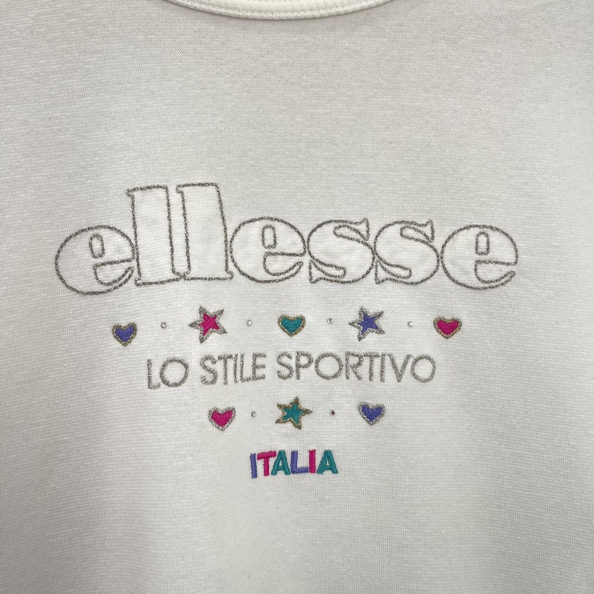 Ellesse × Japanese Brand × Vintage 90’s Ellesse Big Logo Embroidered Crewneck Sweatshirt Size M Size US M / EU 48-50 / 2 - 5 Thumbnail