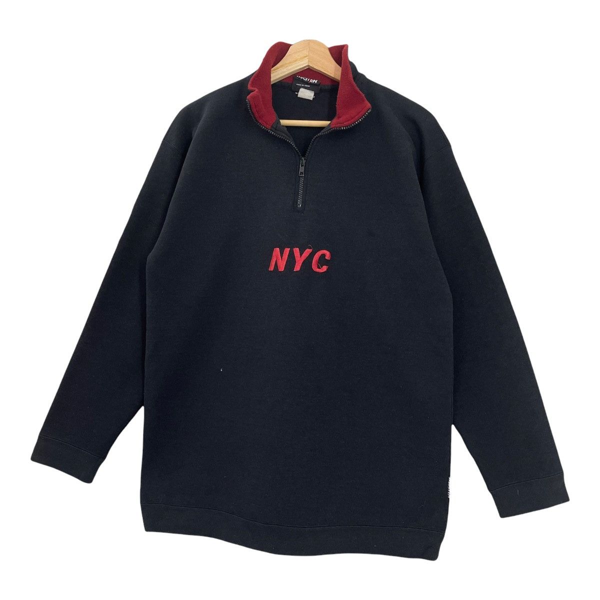 Other New York City Spellout Pullover Halfzip Sweatshirt Size M Size US M / EU 48-50 / 2 - 3 Thumbnail