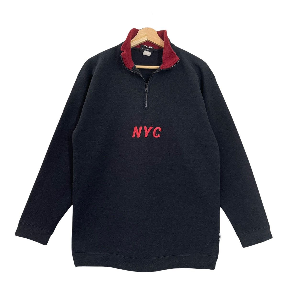 Other New York City Spellout Pullover Halfzip Sweatshirt Size M Size US M / EU 48-50 / 2 - 1 Thumbnail
