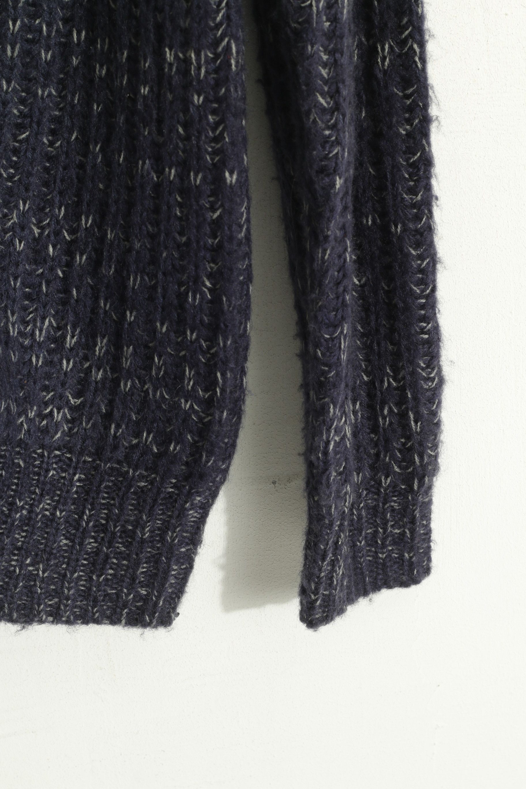 Vintage Joe Browns Men M Cardigan Blue Gray Knitted 9286 Size US M / EU 48-50 / 2 - 3 Thumbnail