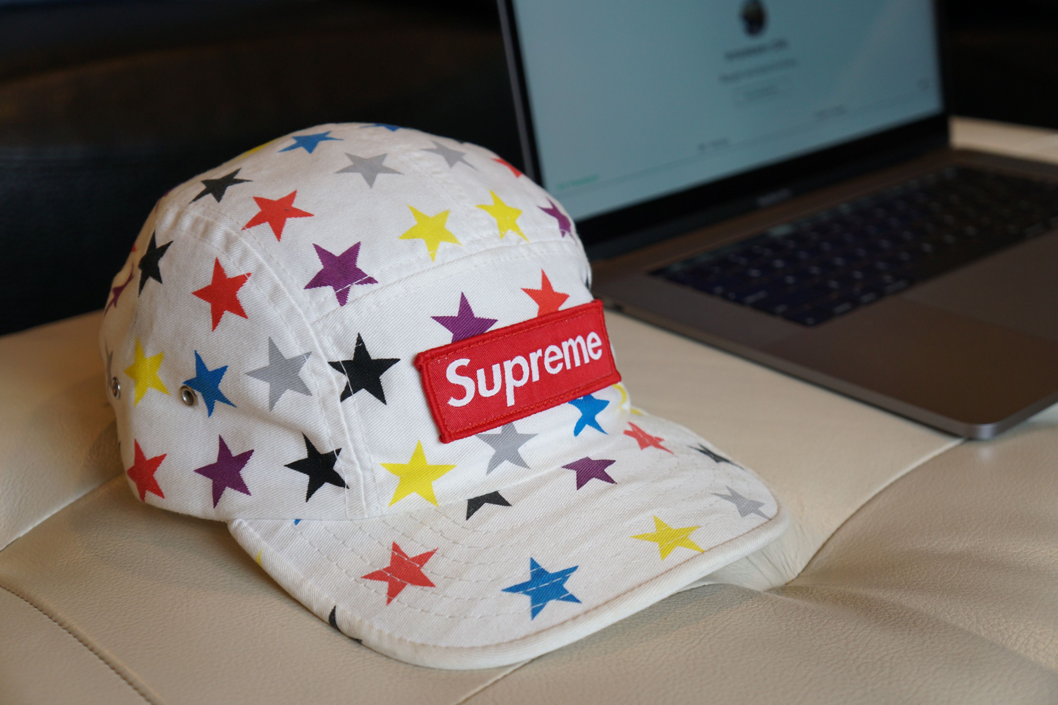 Supreme Gonz Stars Camp Cap- White