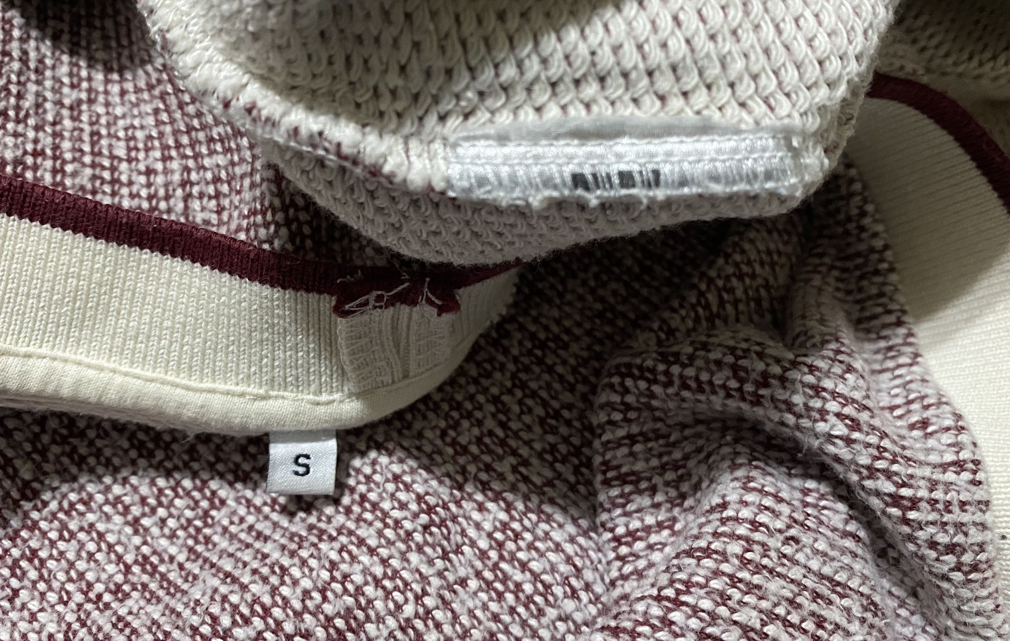 Edwin Women's Edwin Oversized White-Knitted Burgundy Sweatshirt Size US S / EU 44-46 / 1 - 7 Thumbnail
