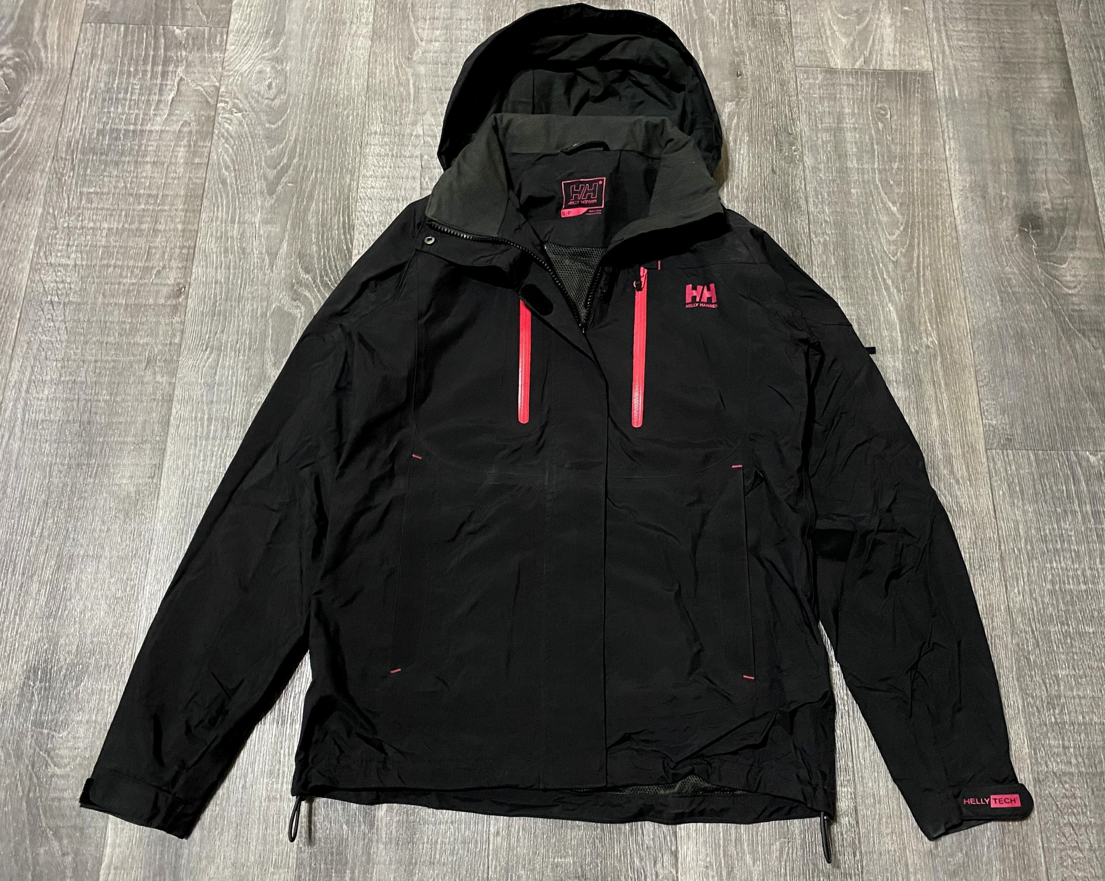 Helly Hansen Helly Hansen Tech Black Pink Hard Shell Jacket Raincoat Size US S / EU 44-46 / 1 - 2 Thumbnail