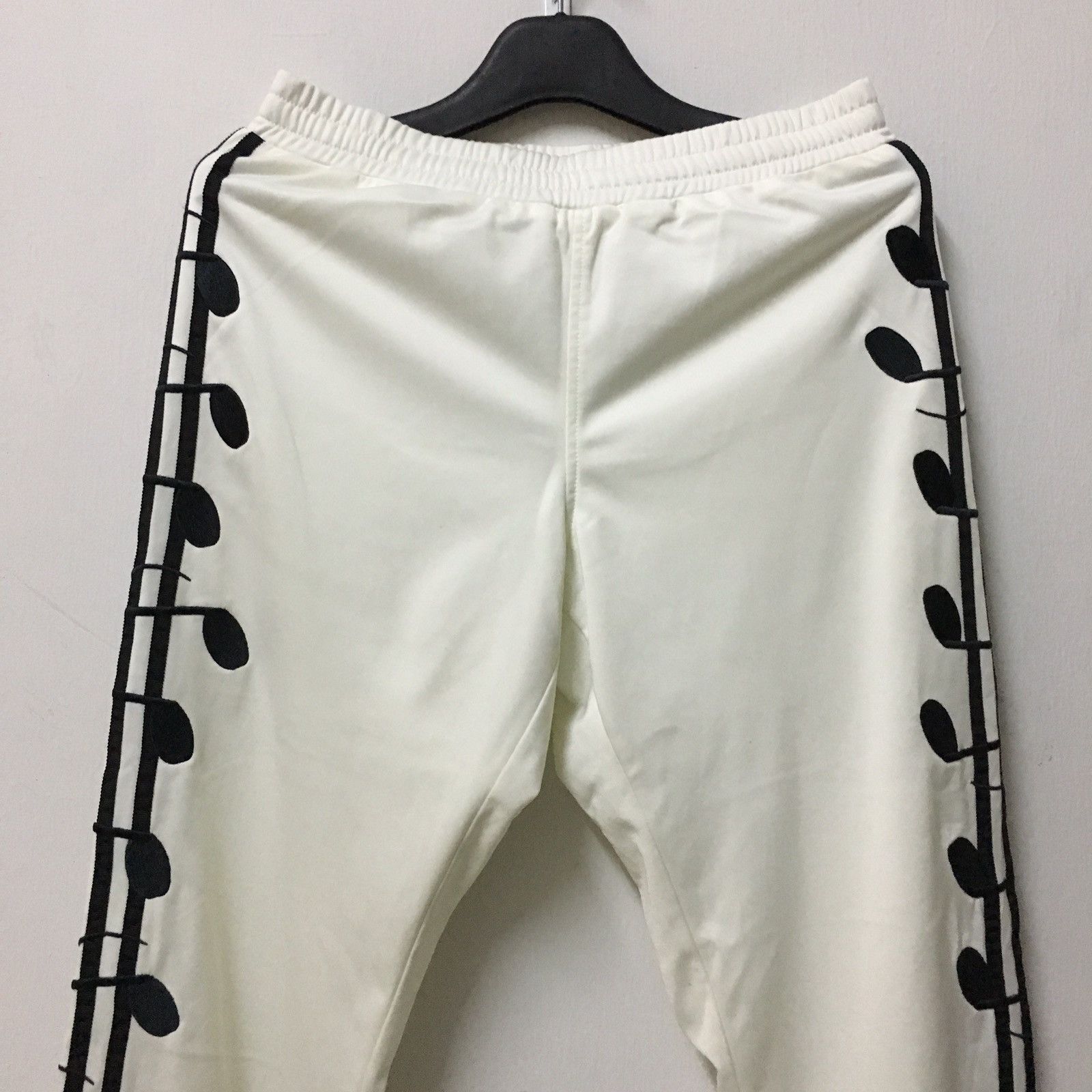 JEREMY SCOTT x ADIDAS ORIGINALS Musical Notes Track Pants Eggshell Size XS 2024 Men’s