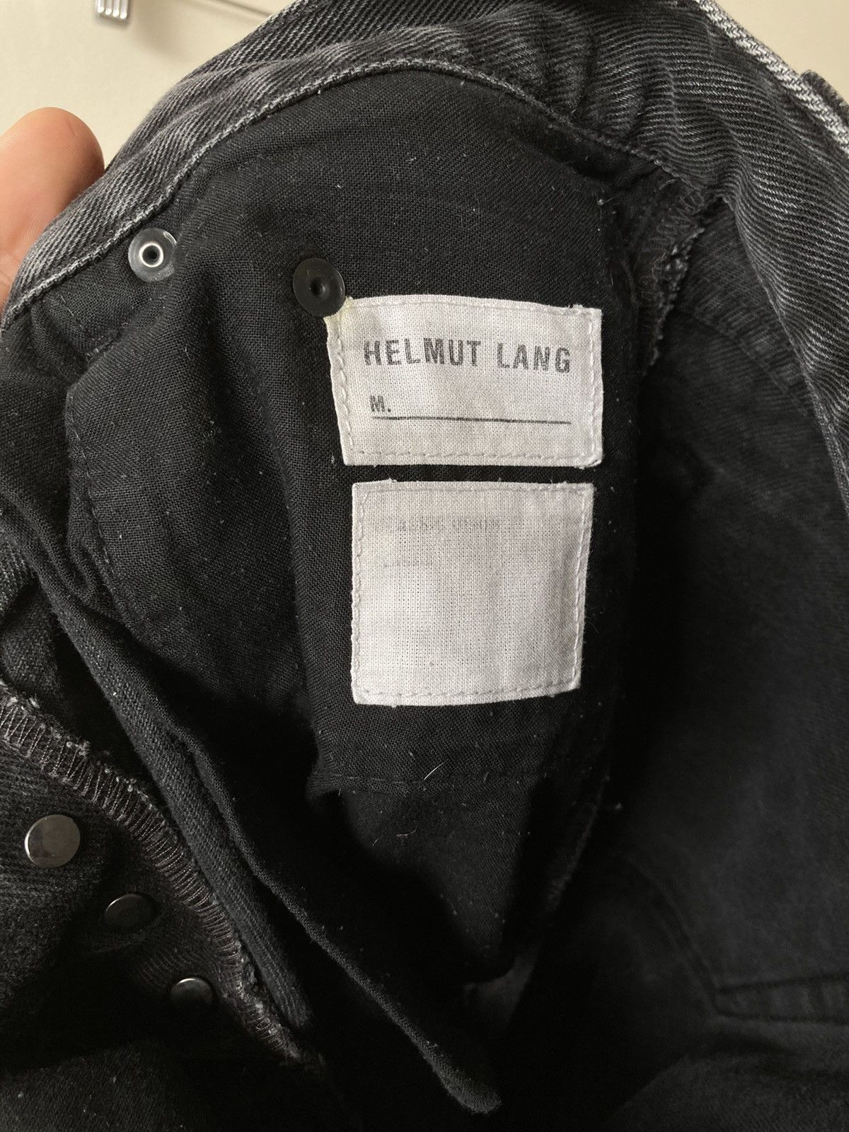 Helmut Lang Archive S/S 2003 Black ”Tyre Print” Denim Size US 30 / EU 46 - 7 Thumbnail