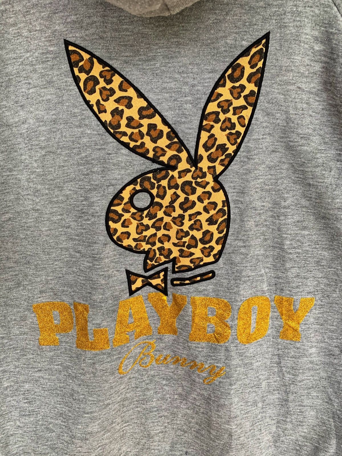 Playboy PLAYBOY Bunny Zipper Hoodie with Spot Animal. Size L / US 10 / IT 46 - 10 Thumbnail