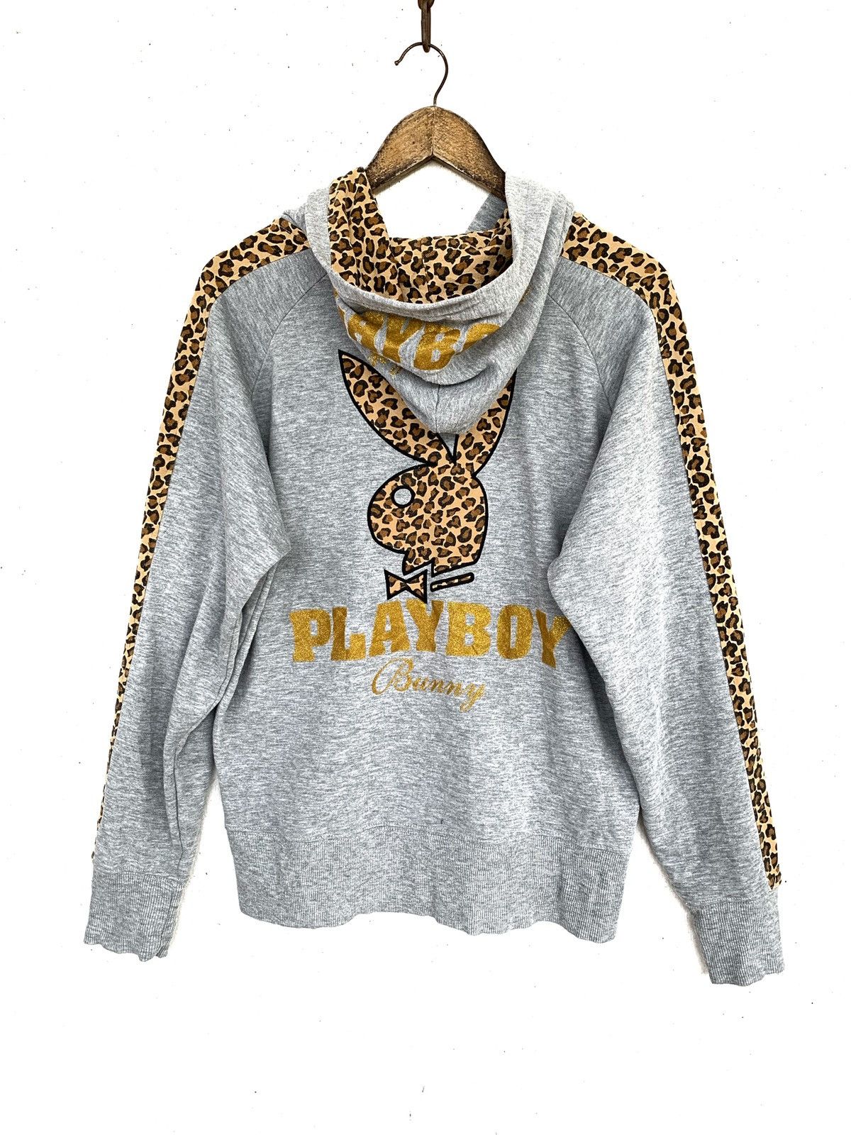 Playboy PLAYBOY Bunny Zipper Hoodie with Spot Animal. Size L / US 10 / IT 46 - 8 Thumbnail