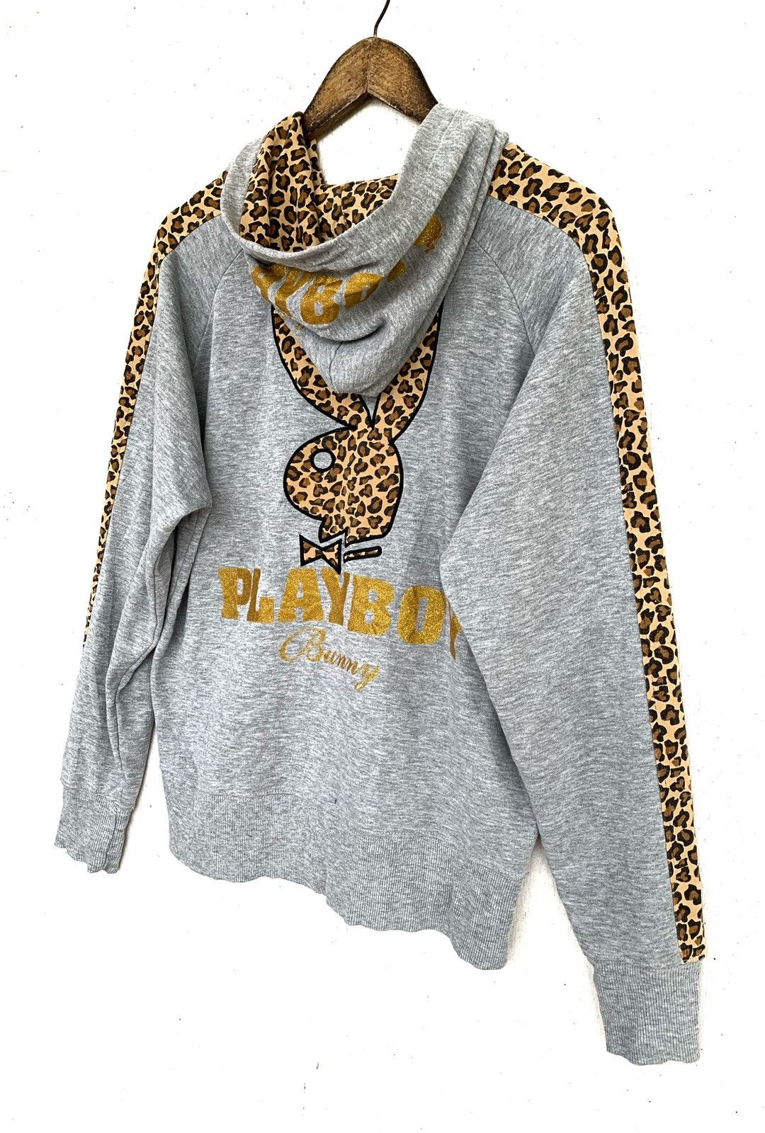 Playboy PLAYBOY Bunny Zipper Hoodie with Spot Animal. Size L / US 10 / IT 46 - 9 Thumbnail