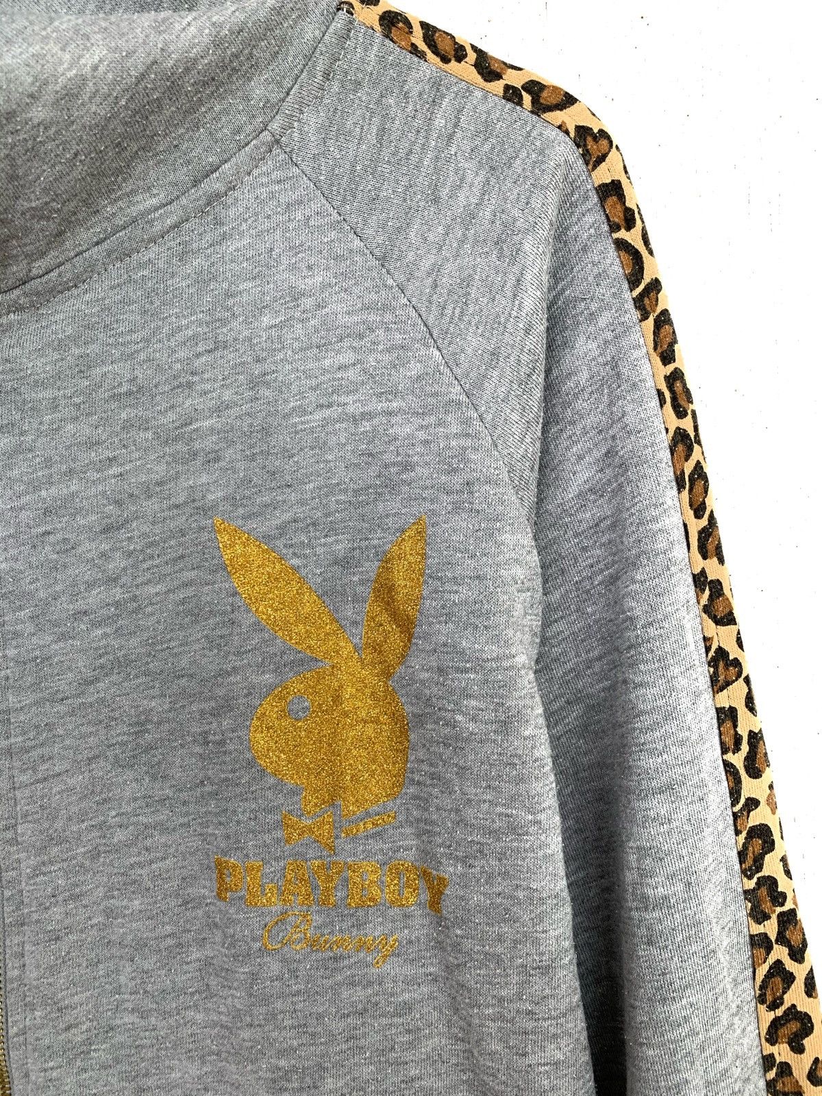 Playboy PLAYBOY Bunny Zipper Hoodie with Spot Animal. Size L / US 10 / IT 46 - 5 Thumbnail