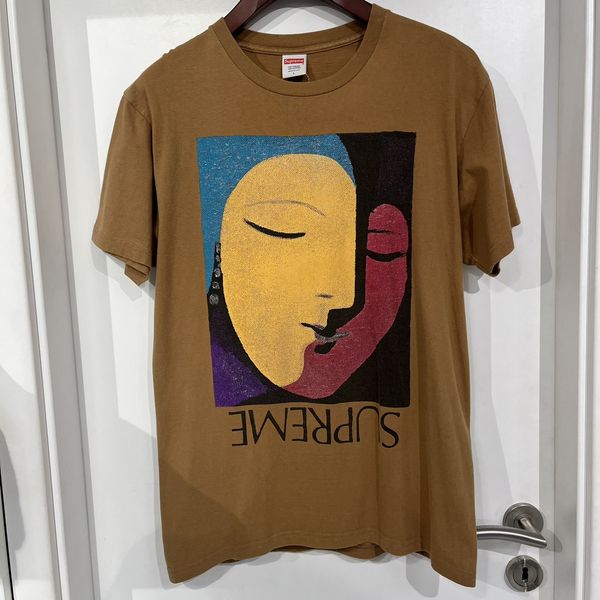 Supreme Supreme Abstract Tee Mocha | Grailed