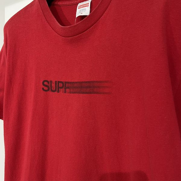 Supreme Supreme Motion Logo Tee Red (SS16) | Grailed