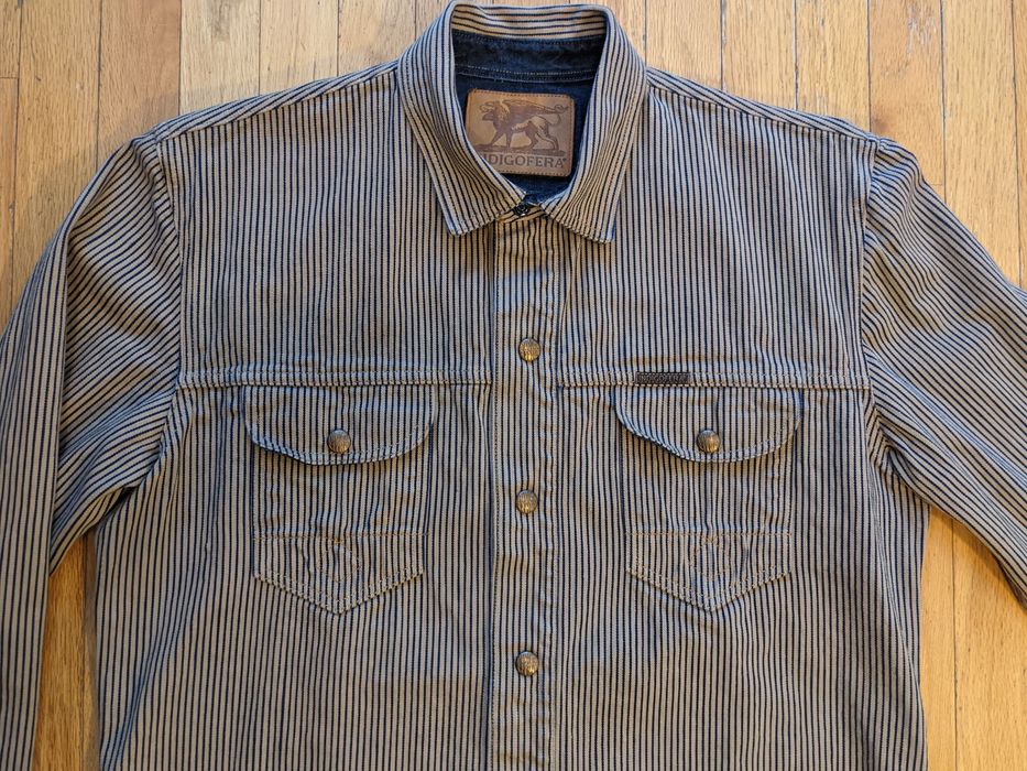 Indigofera Hickory Stripe Copeland Shirt | Grailed