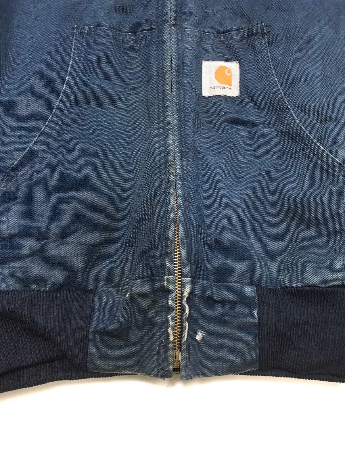 Carhartt × Vintage Vintage Charhartt Denim Blue Hoodie Jacket Size US M / EU 48-50 / 2 - 3 Thumbnail