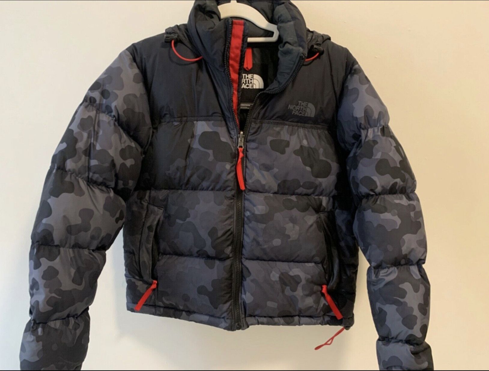 The North Face The North Face 1996 retro nuptse grey camo jacket Grailed