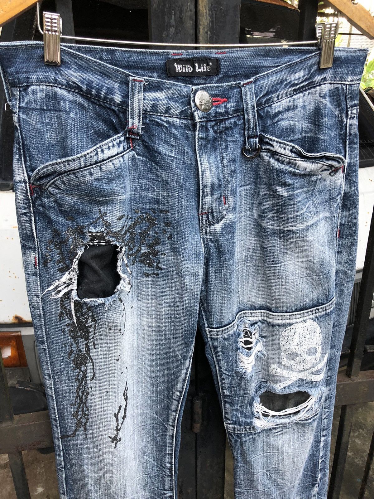 Other Wild Life Distressed Denim Size US 32 / EU 48 - 3 Thumbnail